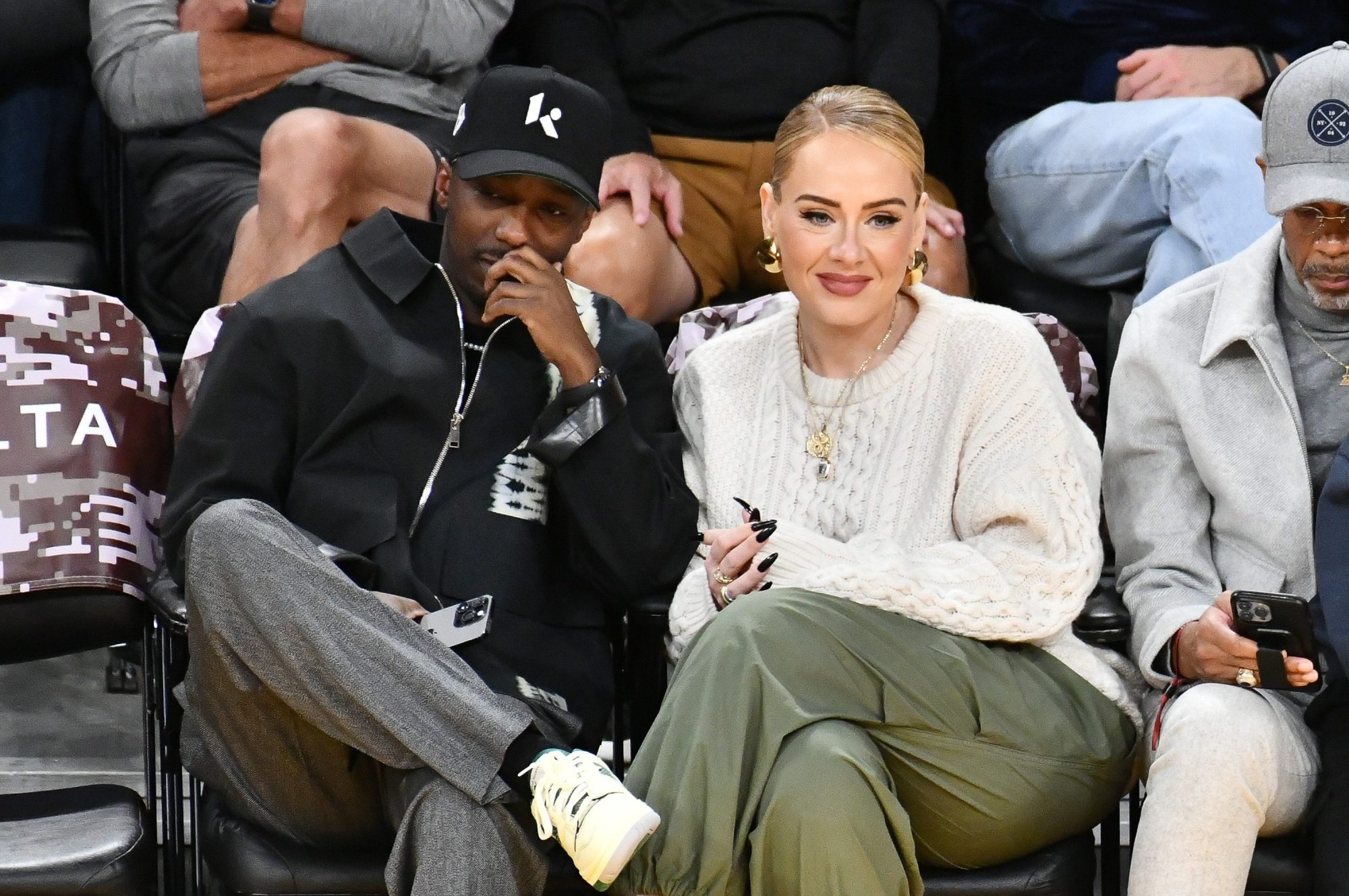 Οι νεόνυμφοι Adele και Rich Paul σε αγώνα του NBA