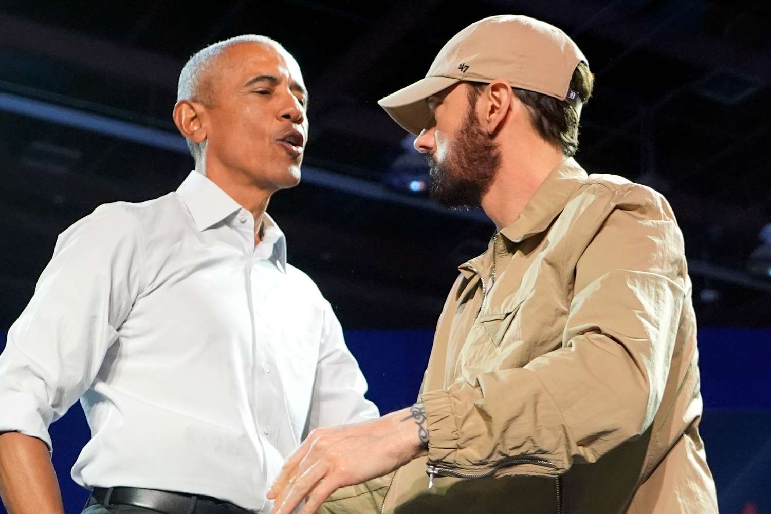 Eminem: Σε προεκλογική συγκέντρωση της Kamala Harris με τον Obama